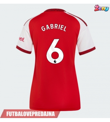 Lacne Ženy Futbalové dres Arsenal Gabriel Magalhaes #6 2026-27 Krátky Rukáv - Domáci